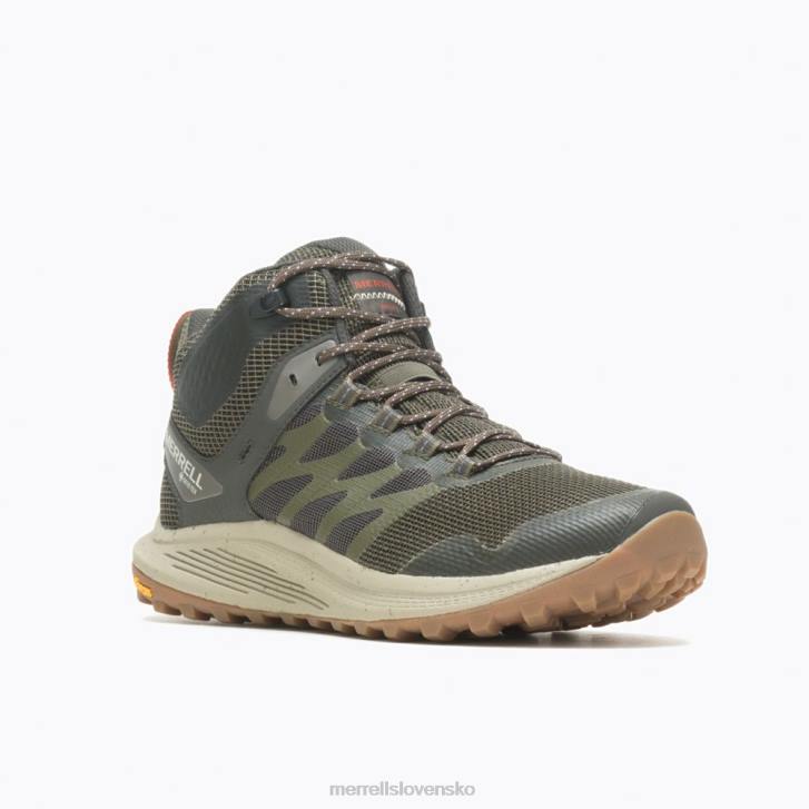 Merrell nova 3 mid gore-tex (j067617) topánky 6T6440 olivový muži