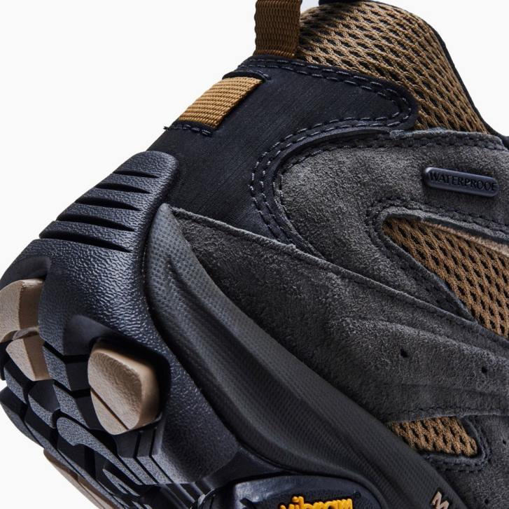 Merrell moab 3 stredná vodotesná široká šírka (j036269w) topánky 6T64217 maslový orech/beluga muži