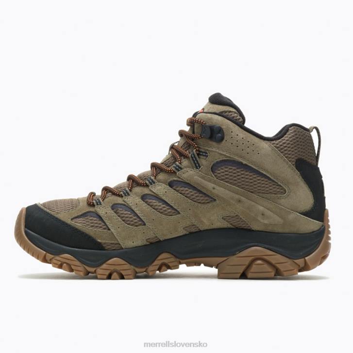 Merrell moab 3 stredná vodotesná široká šírka (j036549w) topánky 6T64218 oliva/žuvačka muži