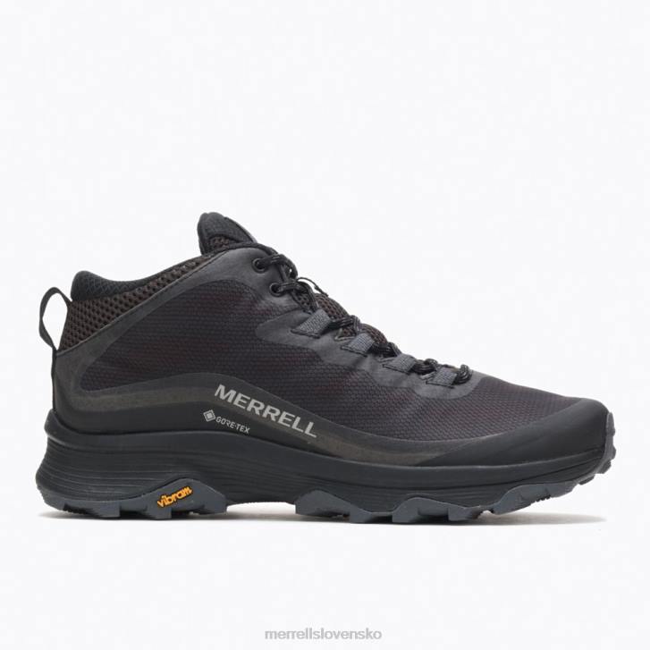 Merrell rýchlosť moab mid gore-tex (j067075) topánky 6T64190 čierna/asfalt muži
