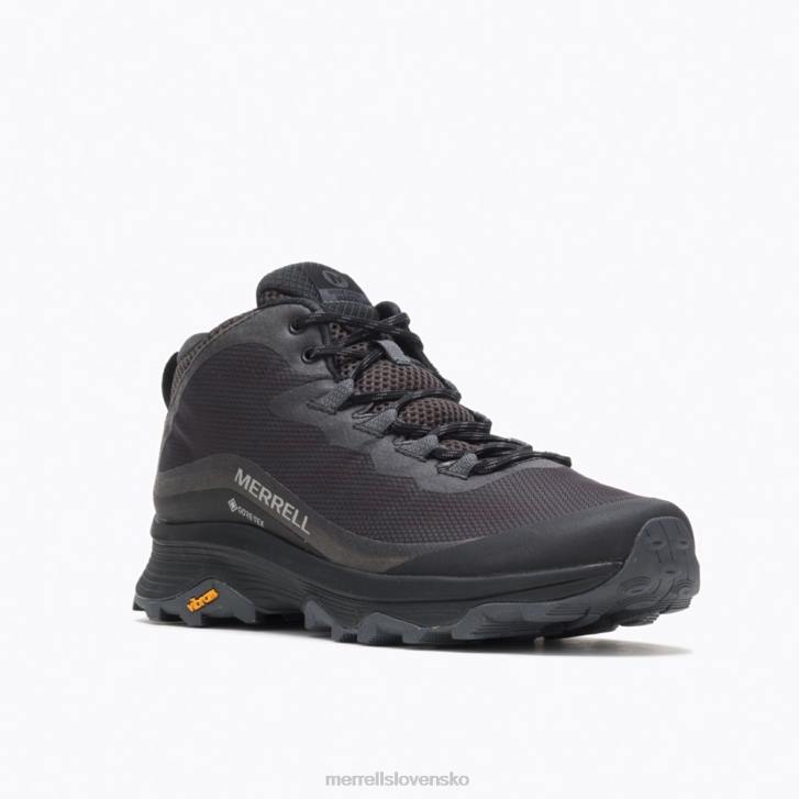 Merrell rýchlosť moab mid gore-tex (j067075) topánky 6T64190 čierna/asfalt muži