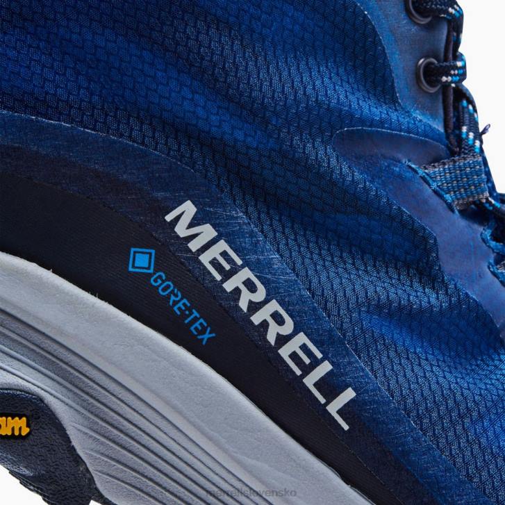 Merrell rýchlosť moab mid gore-tex (j135413) topánky 6T64193 námorníctvo muži