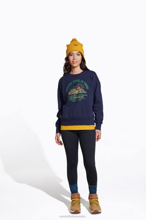 Merrell posádka s vonkajším stavom mysle (jwf26634-353) oblečenie 6T641153 námorníctvo ženy