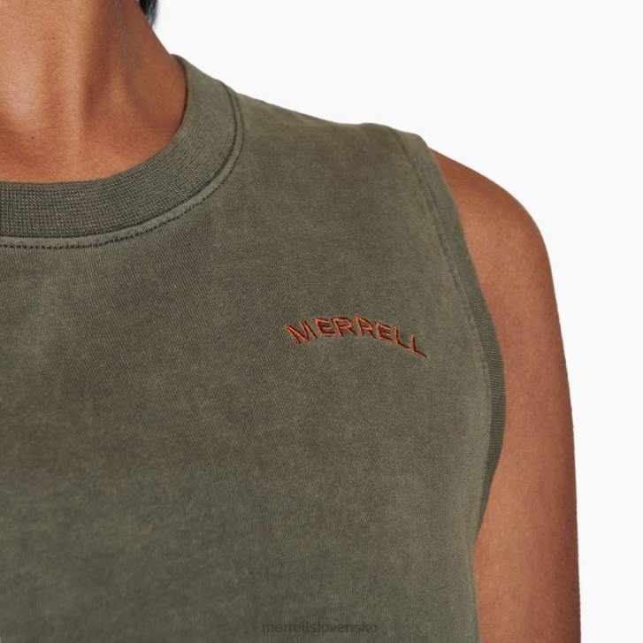 Merrell slnečný tank (jws26406-326) oblečenie 6T641311 zaprášená oliva ženy