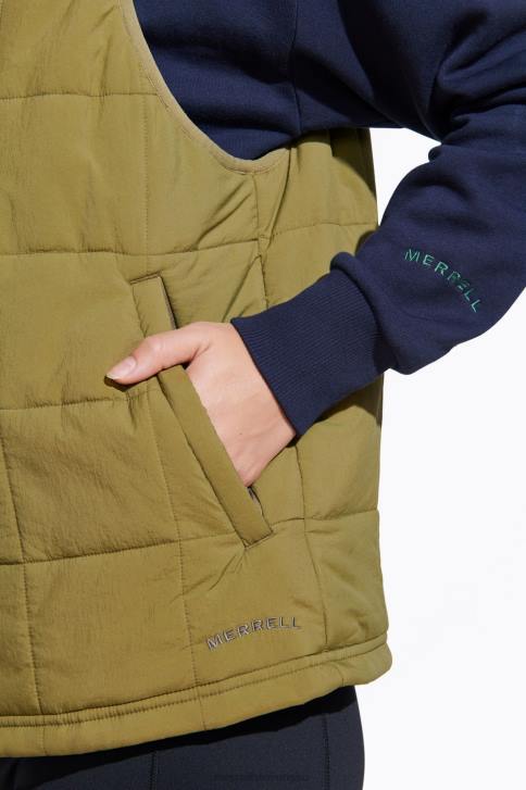 Merrell terénna zateplená vesta (jwf26548-174) oblečenie 6T641313 martinská oliva ženy