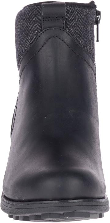 Merrell Castle ii vodotesný so stredným ťahom (j000886) topánky 6T641151 čierne/uhoľné ženy