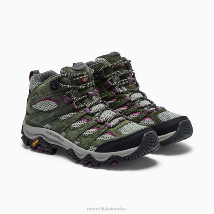 Merrell moab 3 mid gore-tex (j035818) topánky 6T64899 lišajník/moruše ženy
