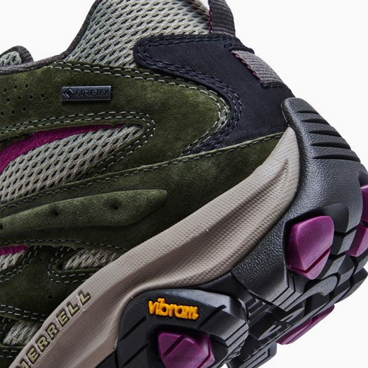 Merrell moab 3 mid gore-tex (j035818) topánky 6T64899 lišajník/moruše ženy