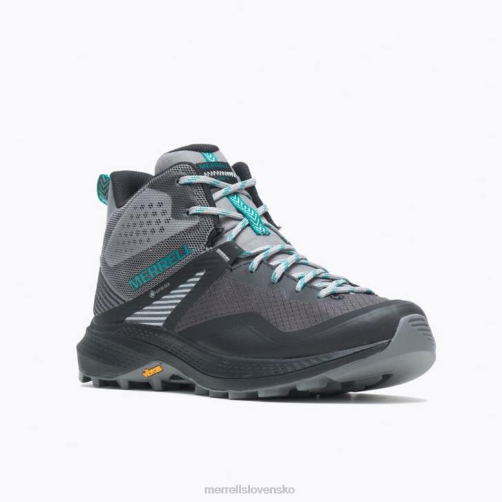 Merrell mqm 3 mid gore-tex (j135522) topánky 6T641166 drevené uhlie/zelenozelená ženy